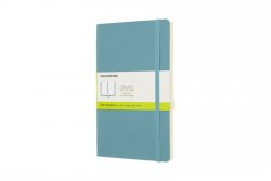 Moleskine: Zápisník měkký čistý modrozelený L