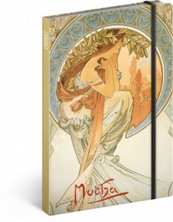 Notes - Alfons Mucha – Poezie, nelinkovaný, 13 x 21 cm