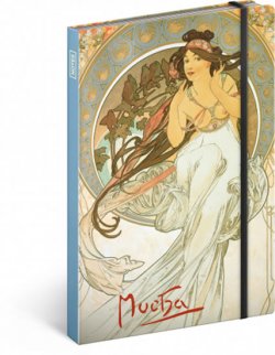 Notes - Alfons Mucha – Hudba, nelinkovaný, 13 x 21 cm