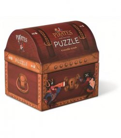 Puzzle truhlička: Pirate Treasure/Pirátský poklad (48 dílků)