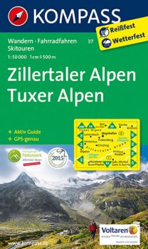 ZILLERTALER ALPEN 1:50 000