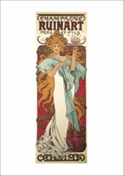 Pohled Alfons Mucha – Champagne Ruinart pohled, krátký