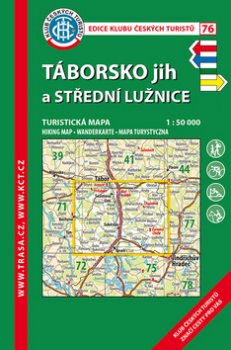 KČT 76 Táborsko jih a Střední Lužnice 1:50 000