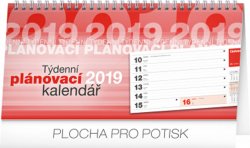 Stolní kalendář Plánovací řádkový 2019,