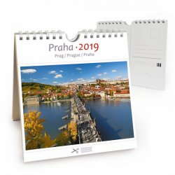 Kalendář 2019 - Praha - pohlednicový