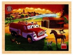 Tatra hasiči dřevěné puzzle