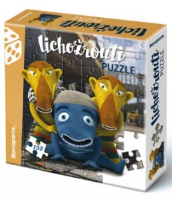 Puzzle v krabici 100 Lichožrouti Hihlík a kamarádi