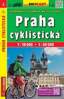 Praha cyklistická / cyklomapa 1:18T/1:40T