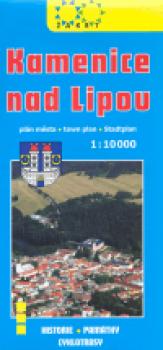 Kamenice nad Lipou, plán města 1:10 000