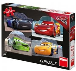 Puzzle 4x54 Cars 3 Rivalové