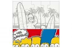 The Simpsons: Vymaluj si malý čtverec/Mini puzzle
