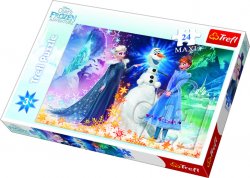 Ledové království - Vánoce s Olafem:Puzzle MAXI 24 dílků
