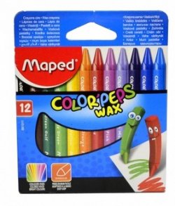 Voskové pastelky Maped Wax 12ks