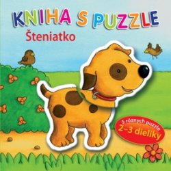 Kniha s puzzle Šteniatko