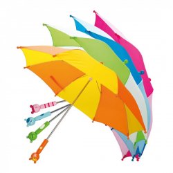 Deštník dětský rukojeť zvířátko 58cm/4 barvy
