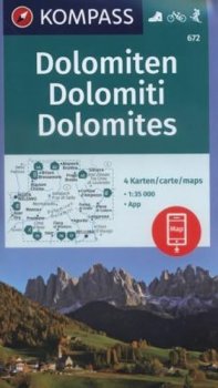 Dolomiten (sada 4 mapy ) 672 NKOM