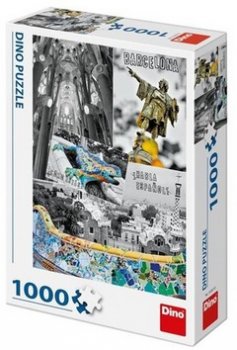 Puzzle Barcelona koláž 1000 dílků