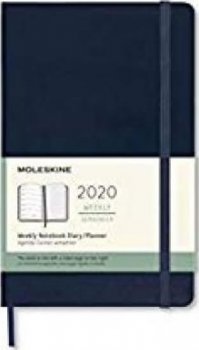 Moleskine: Horizontální týdenní diář 2020 měkký modrý L