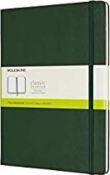 Moleskine: Zápisník tvrdý čistý zelený XL