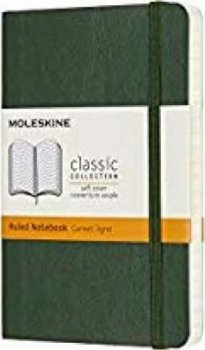 Moleskine: Zápisník měkký linkovaný zelený S