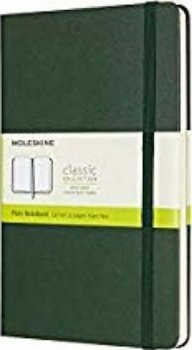 Moleskine: Zápisník tvrdý čistý zelený L