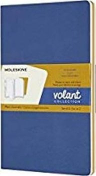 Moleskine: Volant zápisníky čisté modrý žlutý L