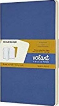 Moleskine: Volant zápisníky linkované modrý žlutý L