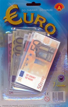 Eura - peníze do hry na kartě