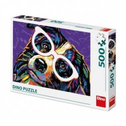 Puzzle 500 Pes s brýlemi