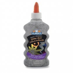 Lepidlo ELMER´S Glitter Glue 177ml, stříbrné