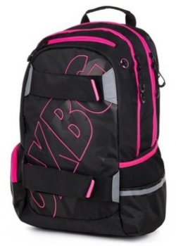 Studentský batoh OXY Sport BLACK LINE pink