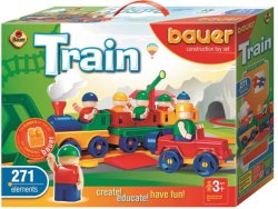 Stavebnice BAUER: Train Vláčky 271 dílů