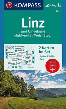 Linz und Umgebung, Mühlviertel (sada 2 map)   202  NKOM