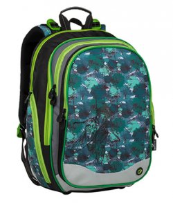 Bagmaster Klučičí školní batoh ELEMENT 9 B BLACK/GREEN/GRAY