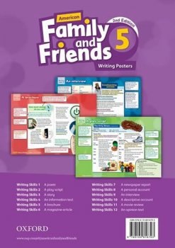 Family and Friends 5 American Second Edition Writing Posters