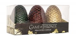 Set svíček Game of Thrones - 3 dračí vejce