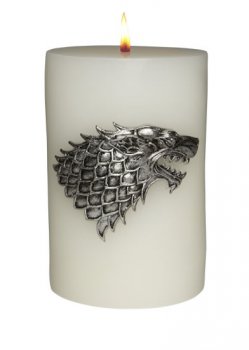 Vyřezávaná svíčka Game of Thrones - Stark