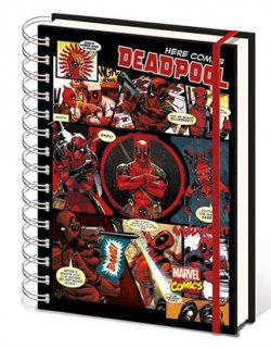Zápisník Deadpool - Comics colage - A5