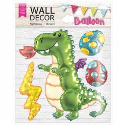 Wall decor Dino - samolepící dekorace 30,5x38 cm