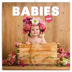 Poznámkový kalendář Babies – Věra Zlevorová 2020, 30 × 30 cm