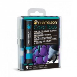 Set Chameleon Color Tops, 5ks - studené tóny