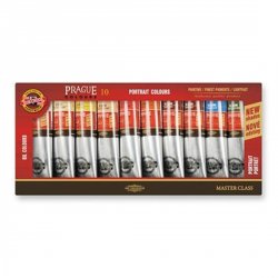 Koh-i-noor souprava olejových barev PRAHA 10 x 40 ml portrét