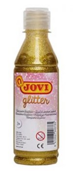 JOVI temperová barva glittrová 250 ml v lahvi zlatá