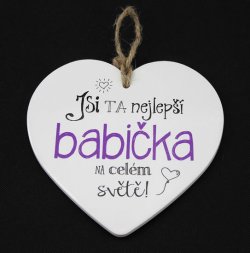 Keramické srdce Babička