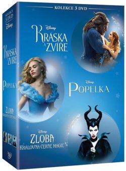 Kráska a zvíře + Popelka + Zloba - Královna černé magie kolekce 3DVD