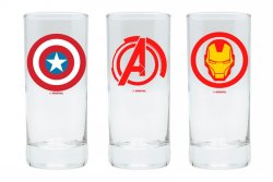 Sklenice Marvel set 3 ks