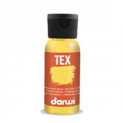 DARWI TEX barva na textil - Tmavě žlutá 50 ml