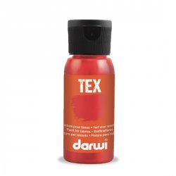 DARWI TEX barva na textil - Rumělková červená 50 ml