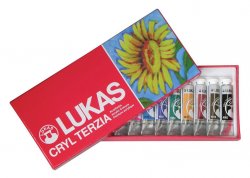 LUKAS akrylové barvy TERZIA sada 12 x 12 ml