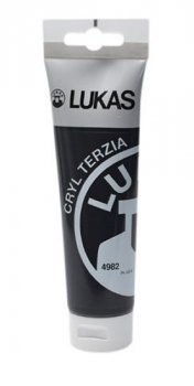 LUKAS akrylová barva TERZIA - Ivory black 125 ml